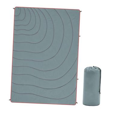 Imagem de Ｂｅｓｇａ Cobertor de acampamento, edredom de viagem, às intempéries, isolante, vestível, quente, para, caminhadas, festas, no, Cinza