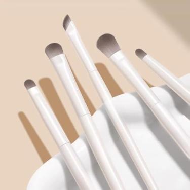 Imagem de Conjunto de pincéis portáteis de maquiagem para os olhos, delineador de precisão e caneta de contorno, pincel para detalhes dos olhos, ferramentas de beleza