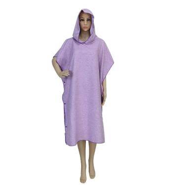 Imagem de Roupa de toalha vestível para adulto com capuz quick-drying confortável praia banhos termais musculação natação férias yoga