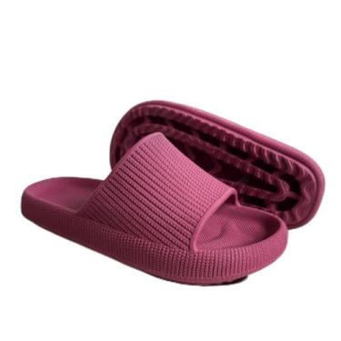 Imagem de Chinelo Nuvem Feminino – Sandália Confortável e Leve com Solado Soft, Ideal para o Verão(Bordo,38)