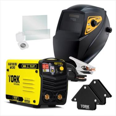 Imagem de Aparelho Maquina de Solda 180A Bivolt 127/220V Super Tork+ Mascara 4K 