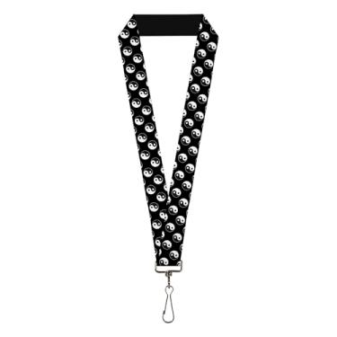 Imagem de Cordão Yin Yang monograma preto e branco