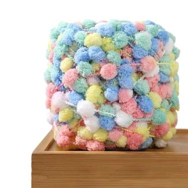 Imagem de 1 pacote de fios grossos para crochê e tricô, fio de pelúcia tie dye macio supervolumoso, chenille grosso de cor mista