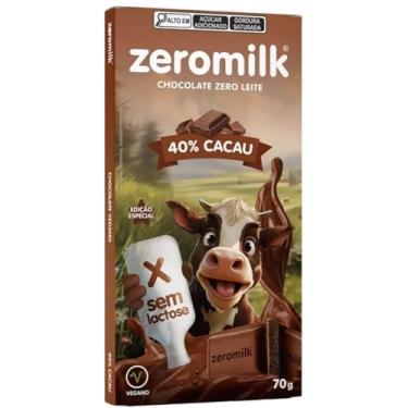 Imagem de Chocolate sem Lactose 40% Cacau 80g- Zeromilk