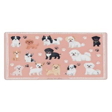 Imagem de hongjinglin Tapete de mouse grande animal fofo à prova d'água para computador estendido tapete protetor de mesa antiderrapante base de borracha para escritório, computador, teclado, laptop e mesa de