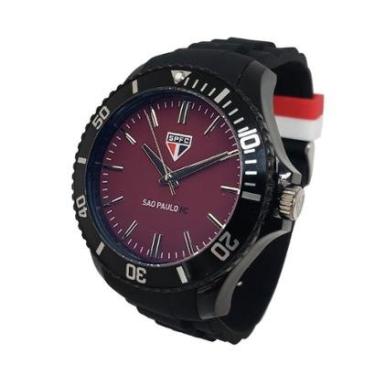 Imagem de Relógio São Paulo FC Oficial Masculino Preto SPFC-004-4-Masculino
