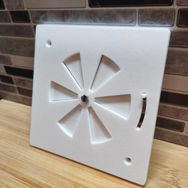 Imagem de Grelha de Ventilação Ajustável 100 mm Controle de Fluxo de Ar Gabinetes Móveis e Dutos (Vermelho)