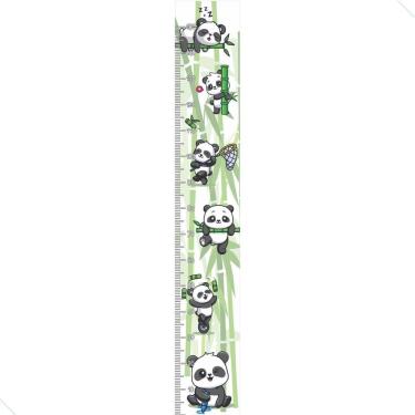 Imagem de Adesivo De Parede Panda Regua Crescimento Infantil Panda