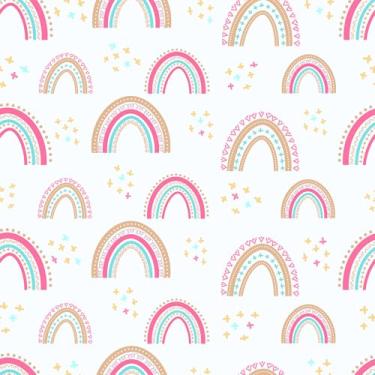 Imagem de CHIHUT Papel de parede arco-íris boho pastel descasque e cole papel de contato colorido fofo arco-íris para armários bancadas papel de parede autoadesivo à prova d'água para quarto de crianças