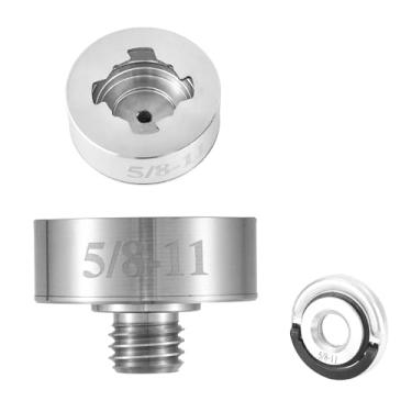 Imagem de HiSnug Kit adaptador XLOCK de aço inoxidável, adaptador de rosca de 5/20.3 cm a 11 com porca de flange de liberação rápida, adequado para rebarbadoras X-Lock, converter e instalar lâminas de serra