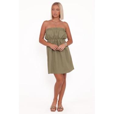 Imagem de Petal & Pup Minivestido feminino Stratton-folha-verde, Folha verde, G