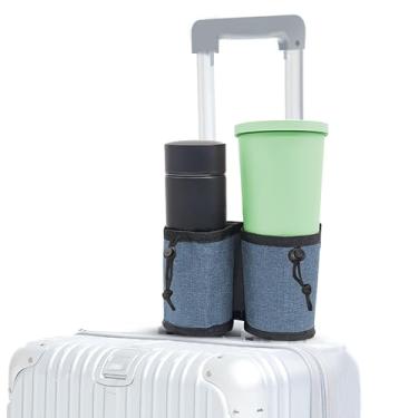 Imagem de Bolsa para Bebidas de Viagem com Suporte Copo Caddy Café Mochila Ajusta-se a Todos os Cabos Mala Sua Mão