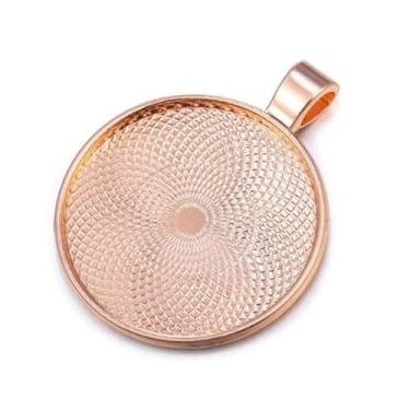 Imagem de AKOAK Bandeja com pingente de 20 peças, moldura em branco de liga vintage de 30 mm, base redonda em branco faça você mesmo para fazer joias, fotos de artesanato, colar, fabricação de pingente, Small