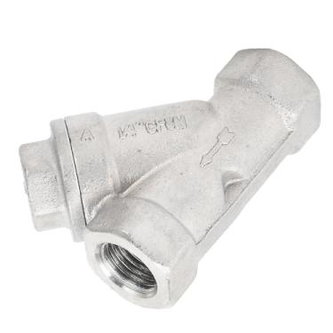 Imagem de Filtro tubular de malha de camada dupla em Y de aço inoxidável para água, óleo, gás 1/10.2 cm DN8, com instruções de instalação para equipamentos de tubulação de pequeno diâmetro