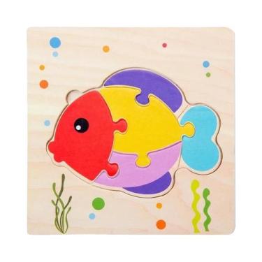 Imagem de Quebra-Cabeças Educacionais 3D De Madeira Para Crianças, Tangram De An