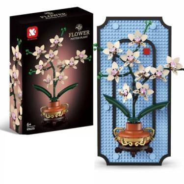Imagem de Lummitwit Orchid Flowers Building Set,Wall Art Crafts Painting Frame Building Set,Simulated orchid flowers and plants,for Home,Desk Decoration,Ideal Gifts for Mother's Day,Anniversary,Birthday（531pcs）