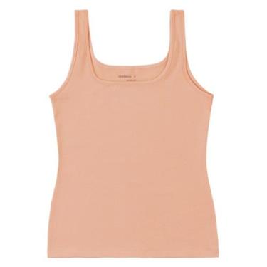 Imagem de Blusa Regata Básica Cotton Light Feminina Malwee Ref. 04492, Laranja c