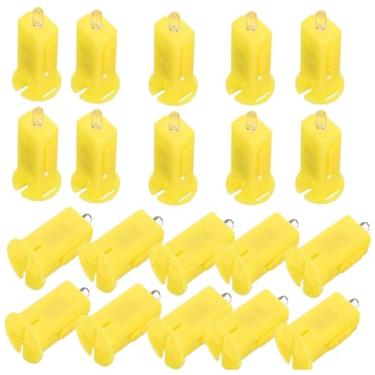 Imagem de Lâmpada de Lanterna LED Balão Pavio 20 Peças Velas Elétricas com Bateria Botão Longa Vida Útil À Prova Vento para Acessórios Decoração Férias Festas C