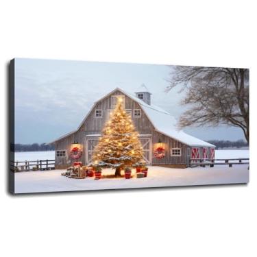 Imagem de Impressão em tela estética Pines Winter Poster Wall Art For Home 1 peça Decorações com moldura 33.0 cmx20.3 cm