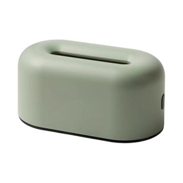 Imagem de Baoblaze Porta-lenços de papel higiênico elegante com organizador para quarto, cozinha, banheiro, lavabo e restaurante, Verde