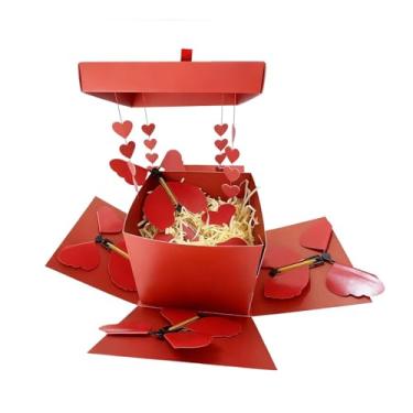 Imagem de predolo Caixa Surpresa Borboleta, Caixa de Presente Explosiva Borboleta -up, Faça Você Mesmo, Ideal para Pedidos de Casamento, Dia dos Namorados,