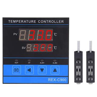 Imagem de Controlador de temperatura digital RELÉ inteligente de alta sensibilidade Saída SSR Controle PID Ajuste automático 0 400 ℃ para uso comercial industrial Tamanho do painel 96 x 96