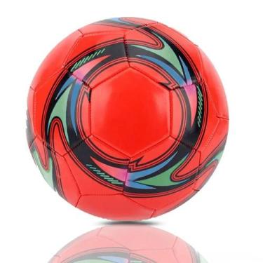 Imagem de Bola De Futebol De Campo e Futsal Vermelha XH