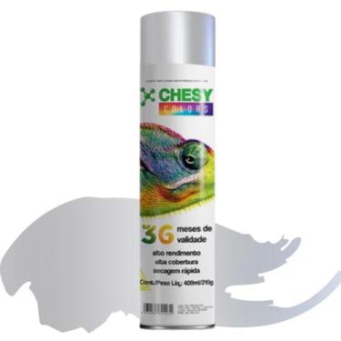 Imagem de Tinta spray chesy metalico aluminio 210g 400ml chesiquimica