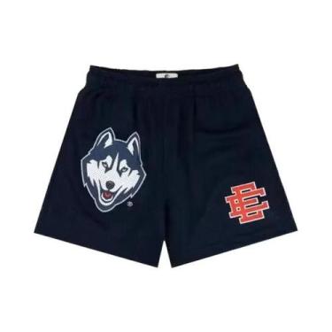 Imagem de Bermuda De Ginástica Masculina Com Estampa Floral Em Malha Verão 2025 