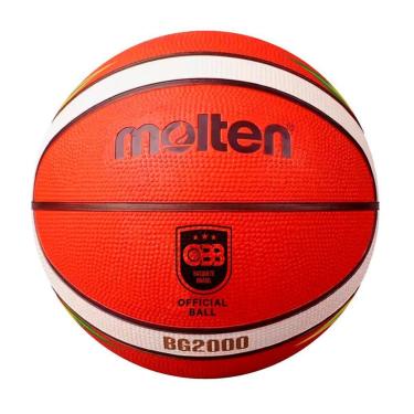 Imagem de Bola de Basquete Molten BG2000-BR T CBB Basketball Rubber Cover Infantil-Unissex