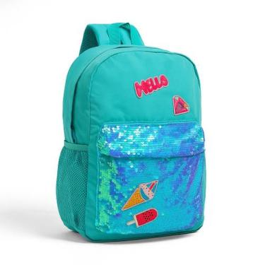 Imagem de Mochila Feminina Infantil Stylus Paetê Colorida - Wincy, Verde