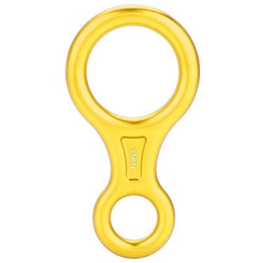 Imagem de Naroote Figura 8 Descensor de Corda para Escalada Equipamento de Resgate 35KN para Escalada, Anel de Rapel Resistente para Resgate de Incêndio, Trabalhando No Alto (#3)