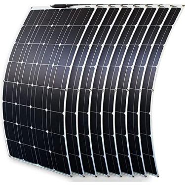 Imagem de Kit De Painel Solar 200 W 300 W 400 W 600 W 800 W, Com Controlador De Carga De 40 A Painel Solar Monocristalino Flexível De 18 V Para Carregamento De Bateria De 12-24 V Bateria De Carro Camper RV