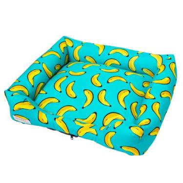 Imagem de Cama PET Retangular - Tamanho M - Chocolate Caramelo, Banana