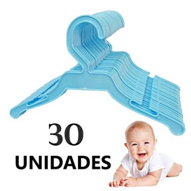 Imagem de Kit 5/10/20/30/50 Cabide Para Bebê Infantil Coloridos Menina Menino Pl