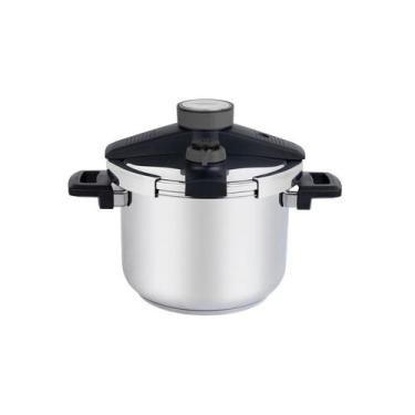 Imagem de Panela de Pressão Presto em Aço Inox Fundo Triplo 22 cm 6 L Tramontina
