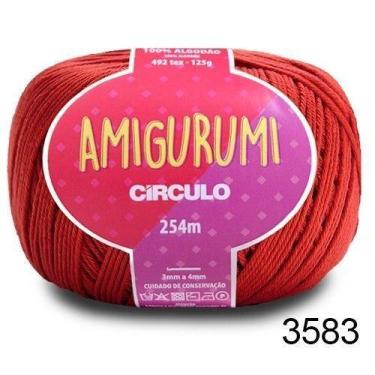 Imagem de LINHA AMIGURUMI 125 G COR 3583 CEREJA - Fio de Algodão Mercerizado - C