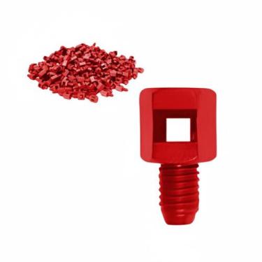 Imagem de 100 Un Micro Aspersor Spray Jet Vermelho Vazão 47 L/H 360 - Implebrás