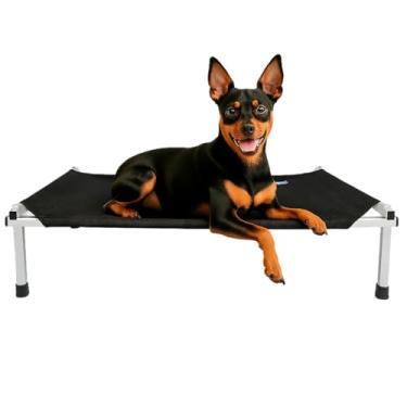 Imagem de Cama Suspensa Cachorro Alumínio Lavável Ortopédica Tamanho P Pequeno Arejada(Preto)