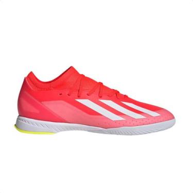 Imagem de Chuteira Indoor Masculina Adidas X Crazyfast 3 Laranja, Vermelho, 43