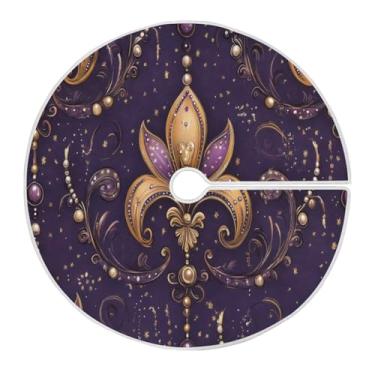 Imagem de ATTX Saia para árvore de carnaval de 118 cm – decoração festiva para festas de ano novo e carnaval #221