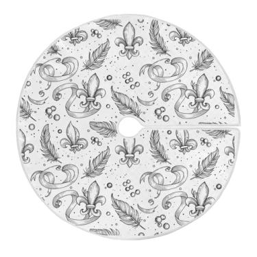 Imagem de ATTX Saia de carnaval de carnaval de 118 cm - decoração festiva para festas de ano novo e carnaval #489