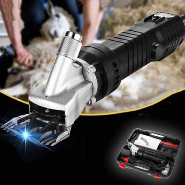 Imagem de Tesoura Profissional Elétrica De Ovelhas De 690 W, Tosquiadeiras De Ovelhas De 6 Velocidades Para Ovelhas, Alpacas, Cabras E Muito Mais, E Tesouras De Ovelhas Com Um Conjunto Extra De Lâminas