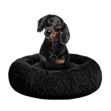 Imagem de CAMINHA DONUT NUVEM PET PELUCIA REDONDA CAMA PELUCIADA NINHO CASINHA CASA COLCHONETE Cachorros Gatos(PRETO,M)