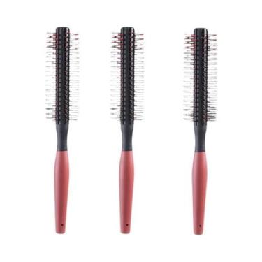 Imagem de Escova De Cabelo Profissional Anti-estática Com Cerdas Cilíndricas Par