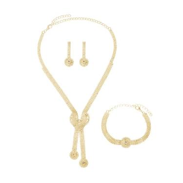 Imagem de Elegante conjunto de joias de casamento com strass de coração para mulheres luxuoso imitação de cristal gargantilha colar brincos pulseira uso diário festas fantasia dia dos namorados acessórios de