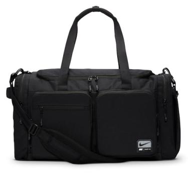 Imagem de NIKE Bolsa esportiva masculina, preta/preta/branca, tamanho 1, Preto/Preto/Branco, 1 size, Bolsa esportiva