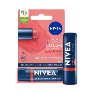 Imagem de Hidratante Labial Nivea Hidra Color Coral FPS30