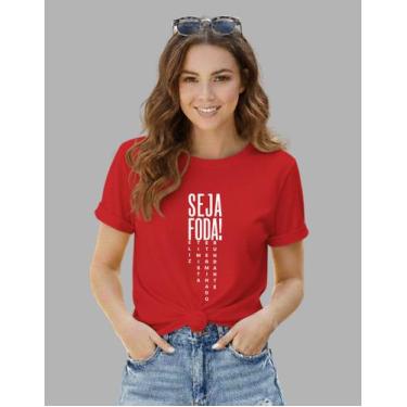 Imagem de Camiseta Blusa Tshirts Seja Algodão Premium Unissex - MB Sport, Vermel