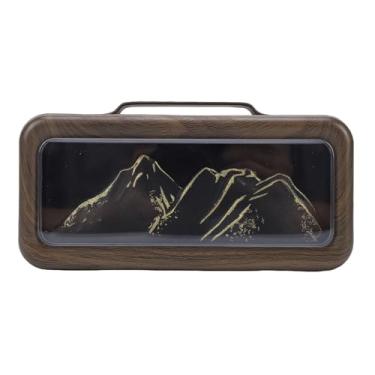 Imagem de Fockety Umidificador de Mesa, SB Dual Spray Mountain Umidificador Portátil Difusor de Fragrância Difusor de Aromaterapia Com Luz LED para Quarto de Casa (Grão de madeira escura)